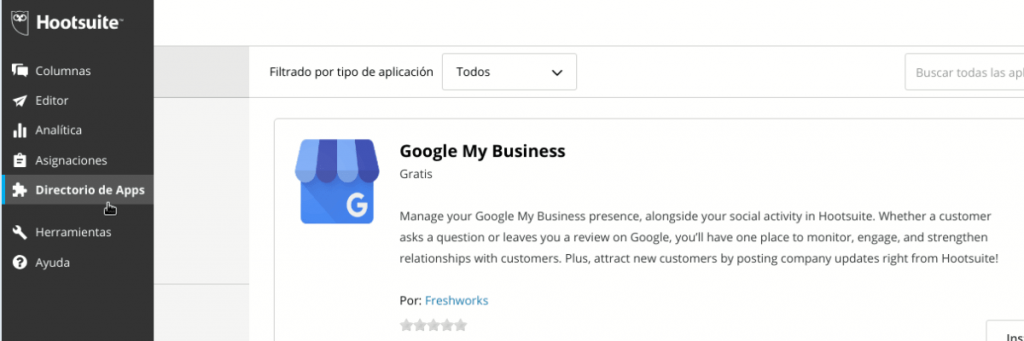 Tutorial programar Google My Business con Hootsuite 01