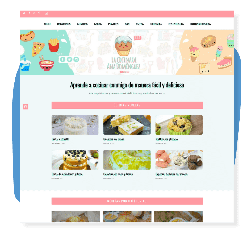 diseño web blog youtuber diseño web blog youtuber
